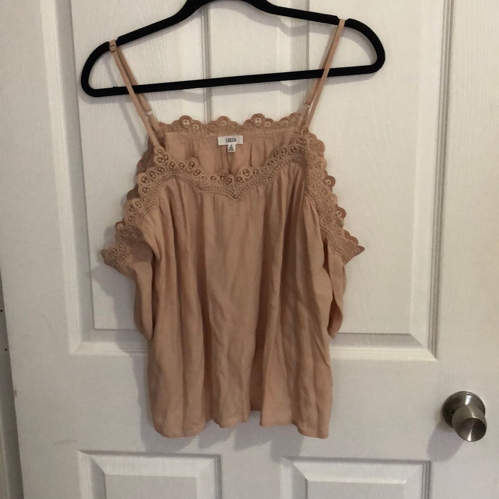 Cut out shoulder blouse